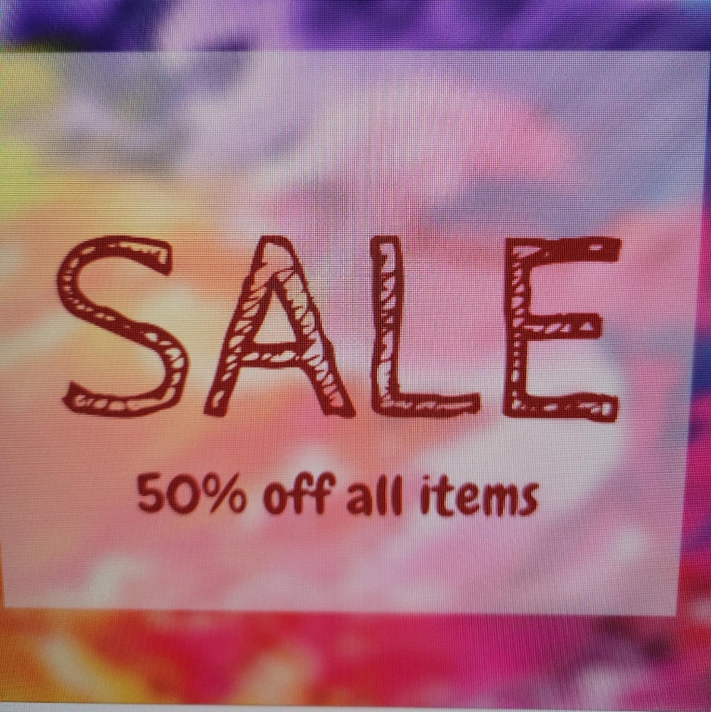 All Items 50% Off